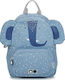 Trixie Mrs. Elephant School Bag Backpack Kindergarten in Light Blue color