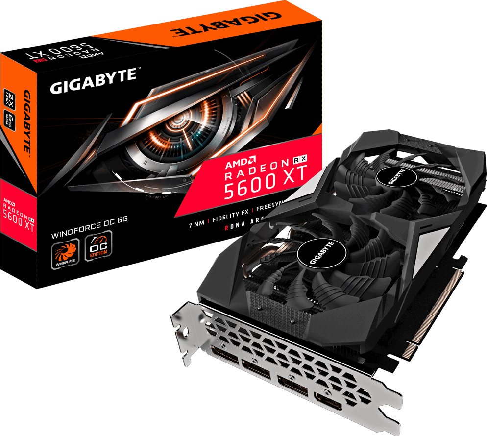 Gigabyte Radeon RX 5600 XT 6GB Windforce OC (GV-R56XTWF2OC-6GD ...