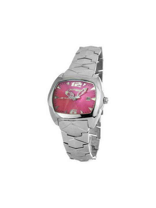 Chronotech Watch Battery with Silver Metal Bracelet CT2188L-07M