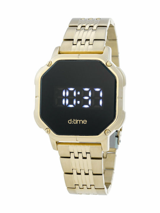 Daniel Klein Ψηφιακό Ανδρικό Ρολόι 41mm Μπαταρίας με Χρυσό Μεταλλικό Μπρασελέ