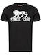 Lonsdale Bungay Ανδρικό T-shirt Μαύρο με Λογότυπο