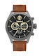 Timberland Ashmont Watch Chronograph Battery with Brown Leather Strap