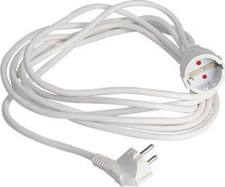 Extension Cable Cord 3x1.5mm²/5m White