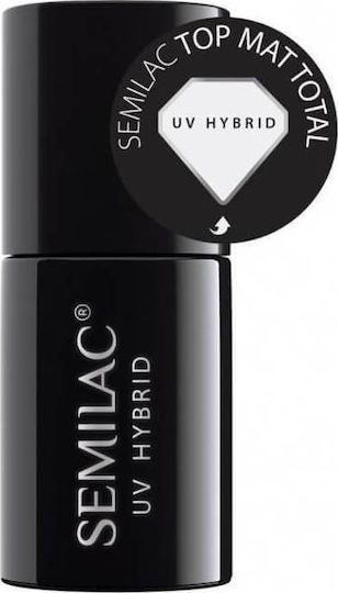 Semilac Total Top Coat για Ημιμόνιμα Βερνίκια Matte 7ml