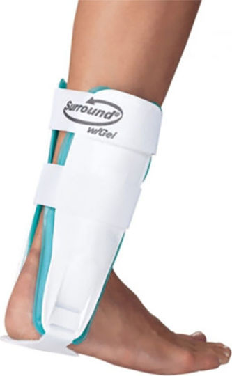 DJO Global Surround Gel Ankle Doppelventil-Schiene mit Luftkammern und Gel-Polstern Einstellbar Schiene Knöchel Linke Seite in Weiß Farbe