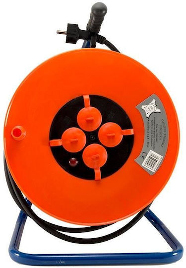 4 Plätze mit Kabel 50m Durchmesser 3 x 1.5mm² Rot
