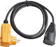 Brennenstuhl Waterproof Extension Cable Cord 3 x 1.5mm²/2m Black