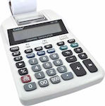 Casine CS-1189A Plus Taschenrechner Quittungspapierrolle 12 Ziffern in Weiß Farbe