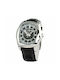 Chronotech Watch Battery with Black Leather Strap CT7896M-92