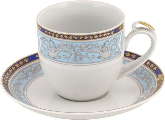 WM Collection Set Căni Ceai Din porțelan Multicolore 220ml 6buc