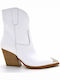 Women's Cowboy Boots with High Heel White