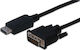 Digitus Kabel DVI-D-Stecker - DisplayPort-Stecker 1m Schwarz (AK-340301-010-S)