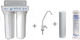 Water Quality Duo Wasserfiltrationssystem Unter der Spüle / Zentrale Versorgung Durchmesser 1/4'' mit Wasserhahn & Ersatzfilter Atlas Filtri CPP110 SX 25 μm, Matrikx CTO 5 μm