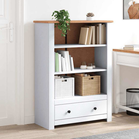 Bibliothek Panama Weiß 80x35x100cm