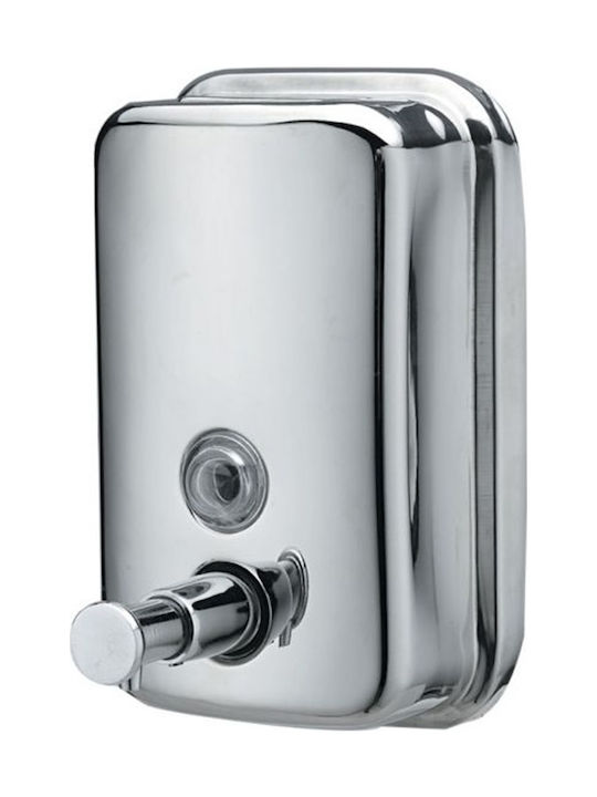 Gloria Wall Mounted Stainless Steel Dispenser Silver 500ml