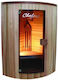 Sauna Curve Einzelsauna Infrarot Innenbereich B110xT110xH200cm