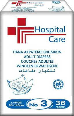 Mediform Hospital Care Incontinence Diapers Large 36pcs