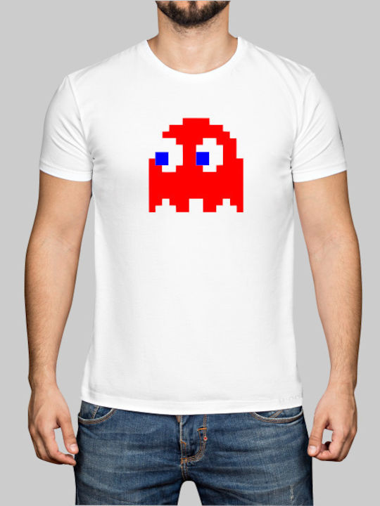 Pac man fantomă tricou - WHITE