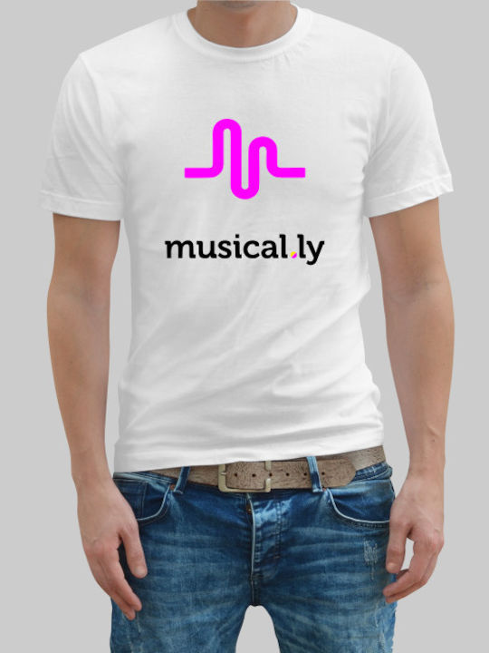 musically t-shirt - WHITE