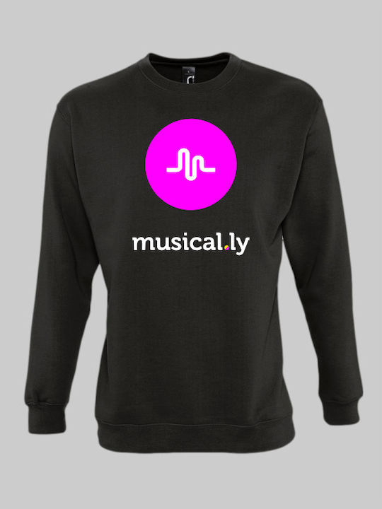 musical.ly Sweatshirt - BLACK