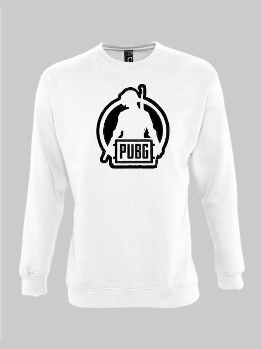 PUBG game sweatshirt - WHITE