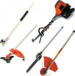 Gardy GPM-02541 Garden Multi Tool Gasoline with Pole Saw, Grass Trimmer, and Hedge Trimmer