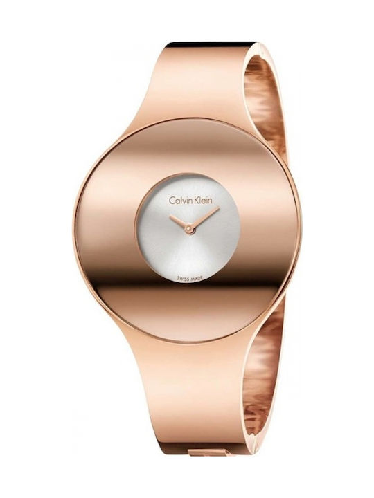 Calvin Klein Seamless Uhr mit Rose Gold Metallarmband