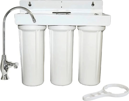 Eiger F1-2 Water Filtration System Triple Under Sink / Central Supply with Faucet F1-2