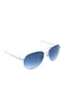 Furla Sunglasses with Silver Metal Frame 4182G 0528