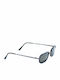 Sisley Men's Sunglasses with Black Metal Frame and Black Lens