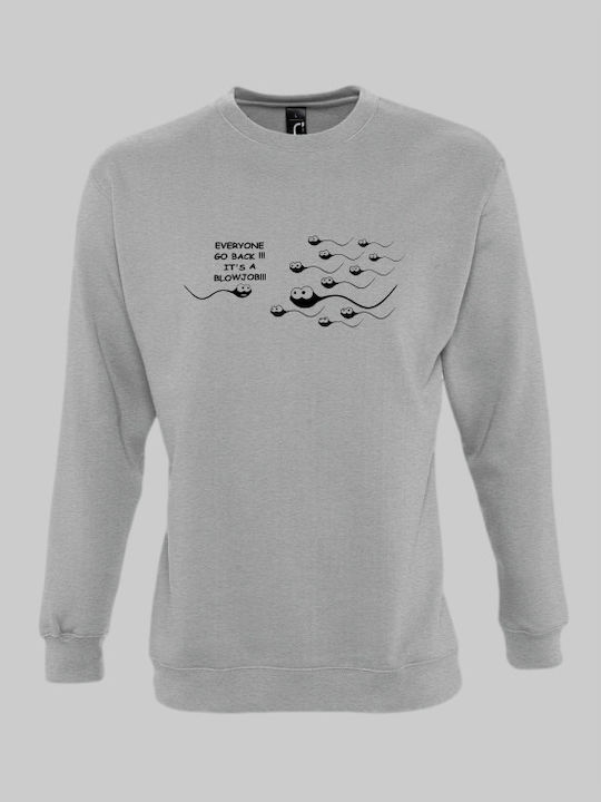 Sperm sweatshirt - GREY MELANGE