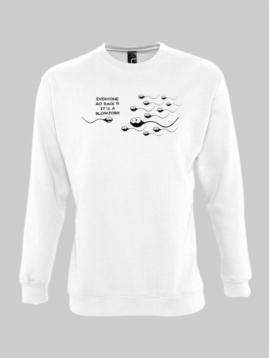 Sperm sweatshirt - WHITE