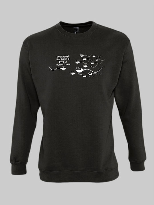 Sperm sweatshirt - BLACK