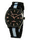 Devota & Lomba Men's Watch 42mm Battery with Black Fabric Strap