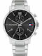 Tommy Hilfiger Daniel Men's Watch 44mm Chronograph Battery with Silver Metal Bracelet