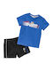 Kids' Set with Shorts Summer 2pcs Blue X SEGA BABY