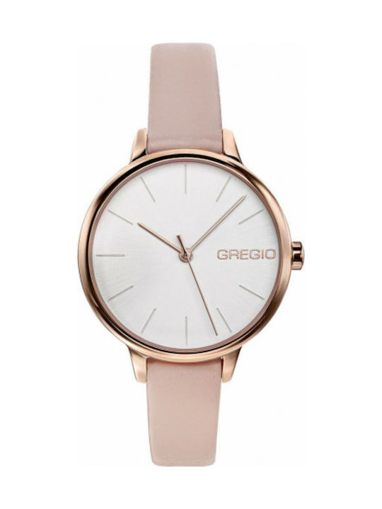 Gregio Fiorella Watch with Pink Leather Strap