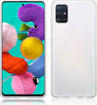 Hurtel Umschlag Rückseite Silikon 0.5mm Transparent (Galaxy A51)