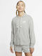 Nike Sportswear Gym Vintage Jachetă Hanorac pentru Femei Cu glugă Gri