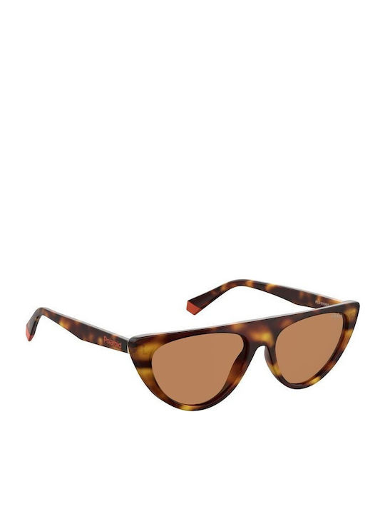 Polaroid Women's Sunglasses with Brown Tartarug...