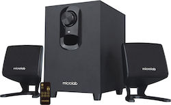 Microlab M-108BT 2.1 με Ισχύ 11W Μαύρα Microlab M-108BT 2.1 με Ισχύ 11W Μαύρα