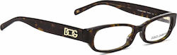 Dolce & Gabbana Plastic Eyeglass Frame Brown Tortoise DG3064 502