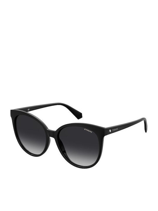 Polaroid Women's Sunglasses with Black Tartaruga Horn-Rimmed Frame and Grey Gradient Polarized Lenses PLD4086/S 807/WJ