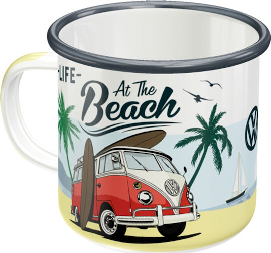 Nostalgic Art VW Bulli - Beach Volkswagen Κούπα Εμαγιέ Πολύχρωμη