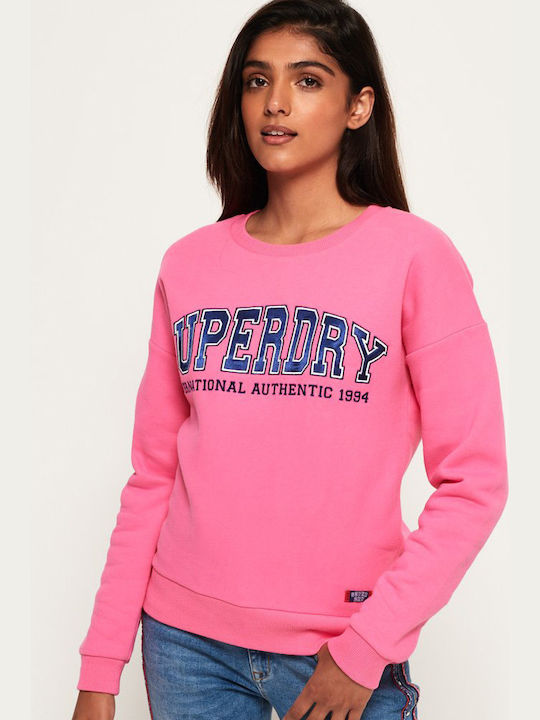 Superdry Urban Street Applique Women's Sweatshirt Pink