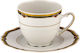 WM Collection N16563 Σετ Φλιτζάνια Tσαγιού από Πορσελάνη Λευκά 200ml 6τμχ