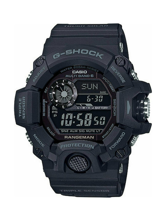 Casio G-Shock Rangeman Burton Digital Solar Watch with Rubber Strap Blue