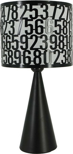 Marhome Ceramic Table Lamp with Black Shade and Base