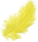 Marabou wings 10cm 15pcs - yellow