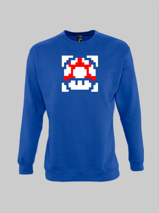 Super Mario Mushroom Sweatshirt - ROYAL BLUE